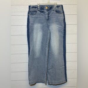Democracy Light Blue Flare Wide Leg Jeans Size 14